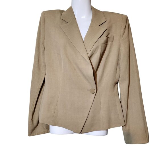 Vintage Emporio Armani Beige Chic Modest Professional Quality Fashion Elegance B - Picture 3 of 4